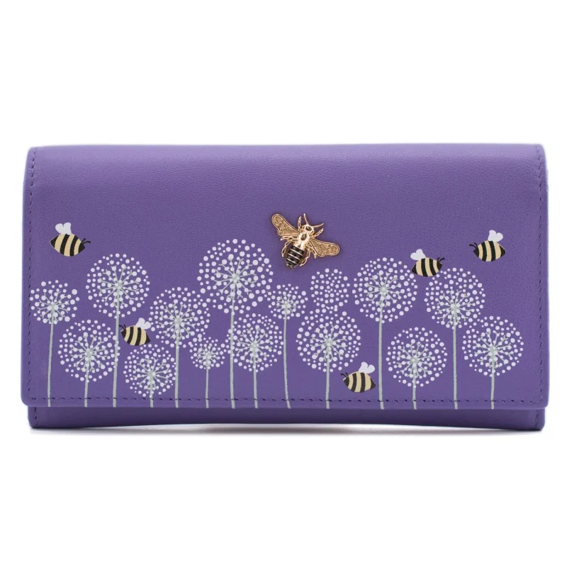 purple moonflower matinee bee purse