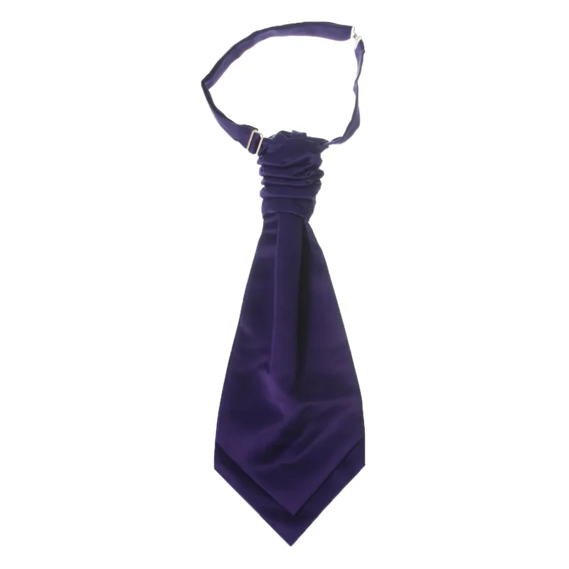 purple ruche tie for adults