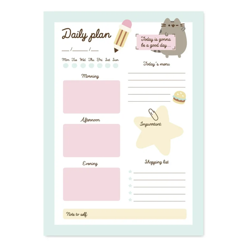 pusheen foodie collection notebook