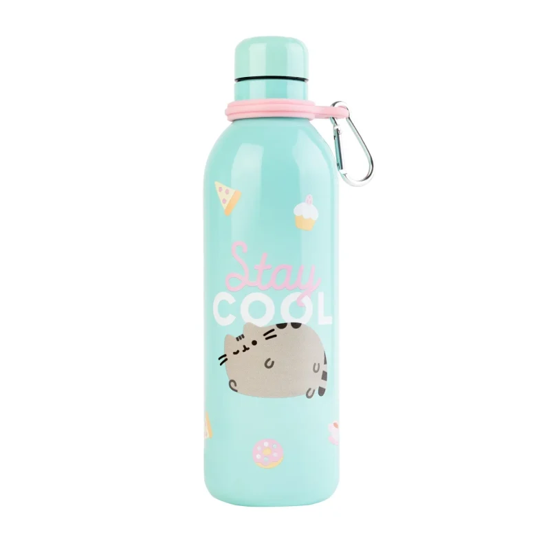 pusheen foodie metallic water bottle hot cold