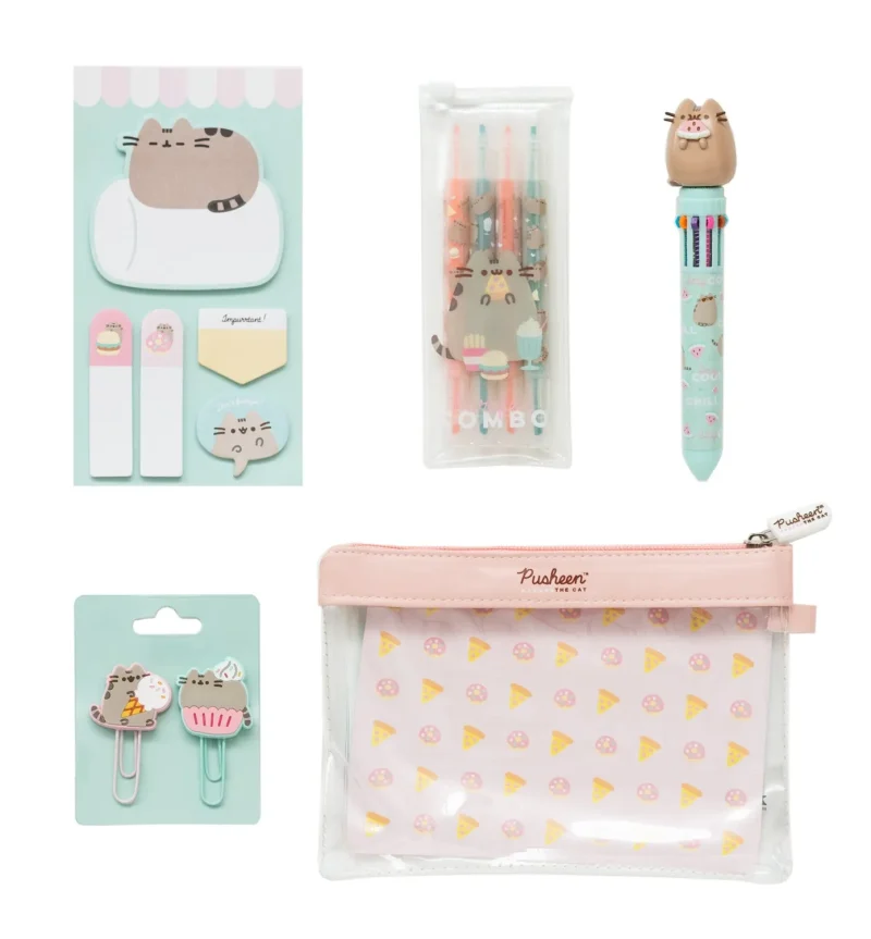 pusheen foodie stationery set for fans