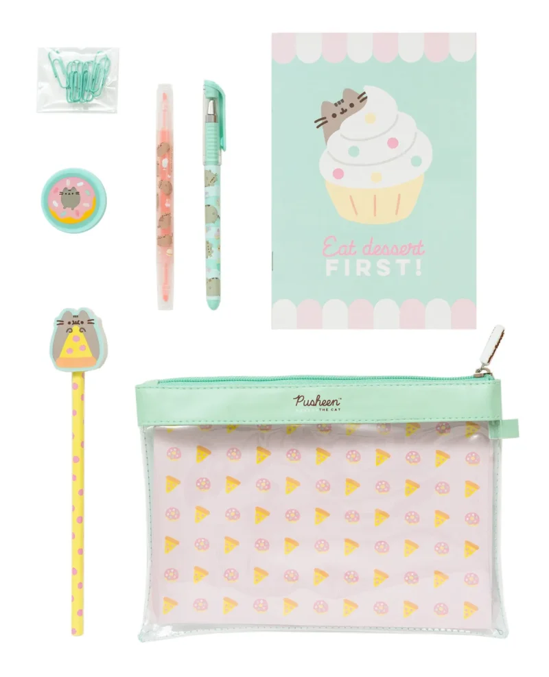 pusheen foodie super stationery set