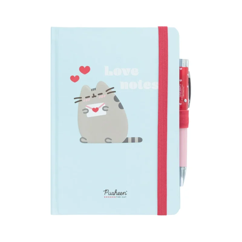 pusheen purrfect love premium notebook pen set