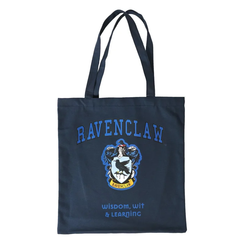 ravenclaw crest canvas tote bag