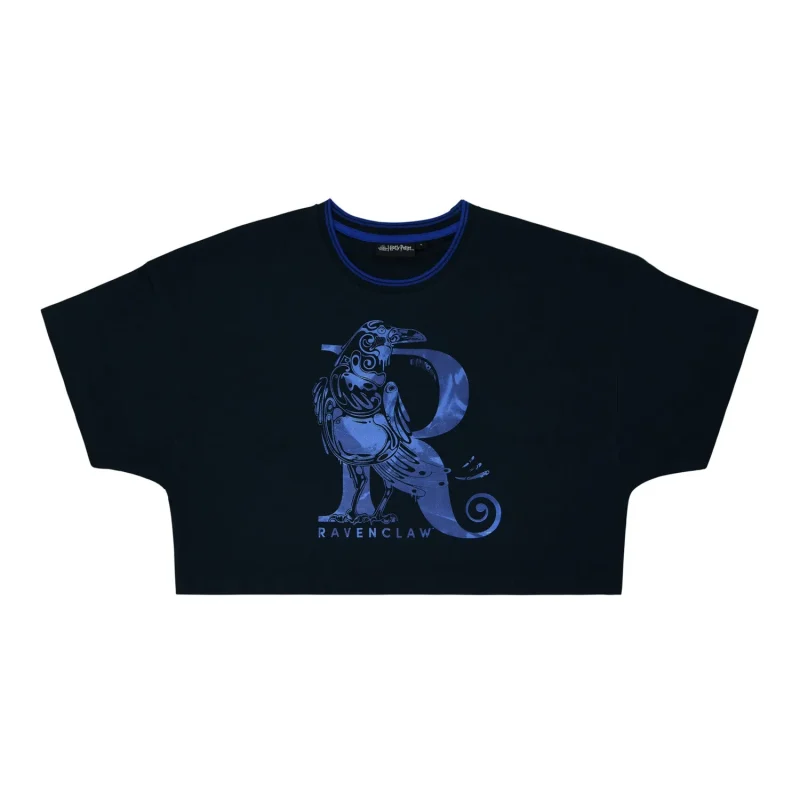 ravenclaw cropped graphic tee