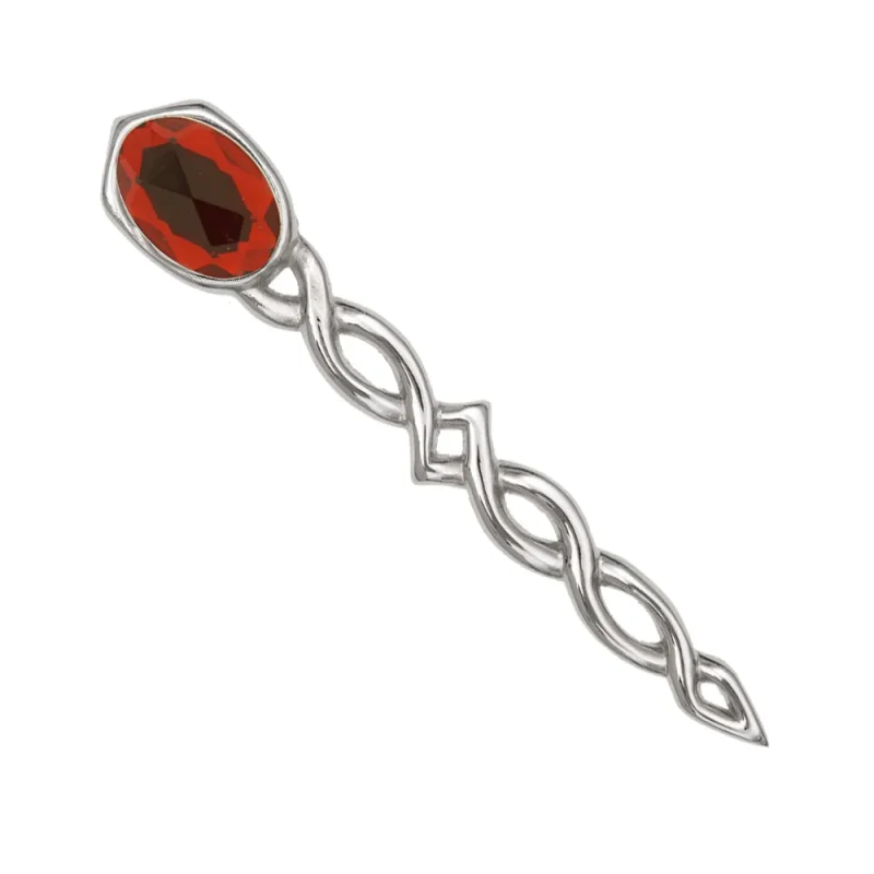 red argyll interlace kilt pin