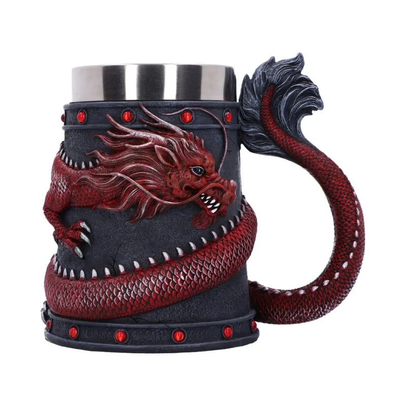 red dragon coil tankard 16cm