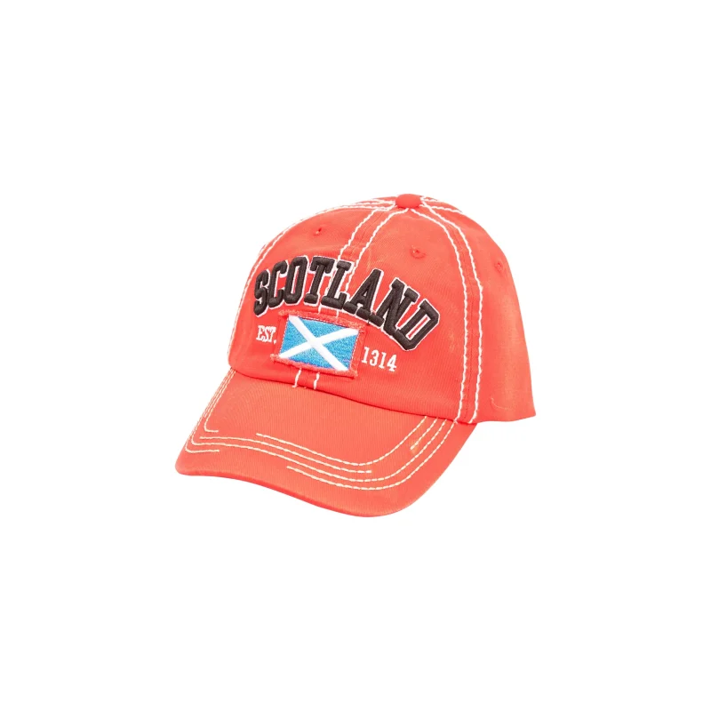 red scotland flag cap est 1314