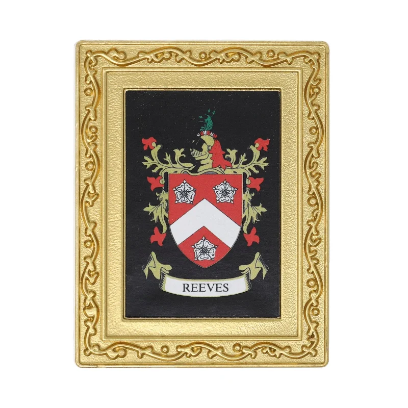 reeves coat of arms fridge magnet