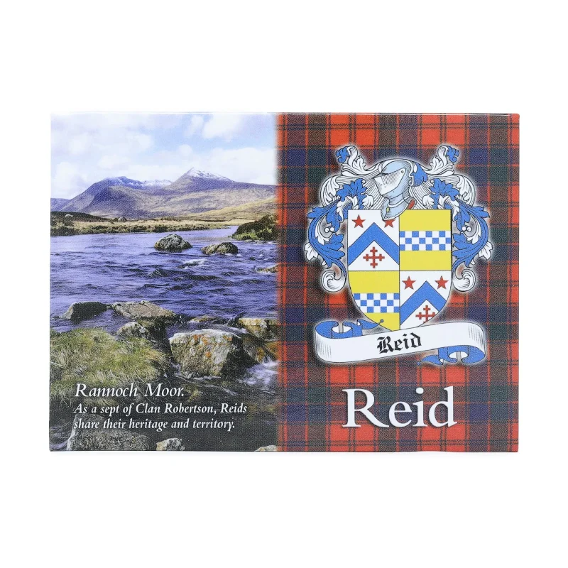 reid family scenic magnet clan family crest