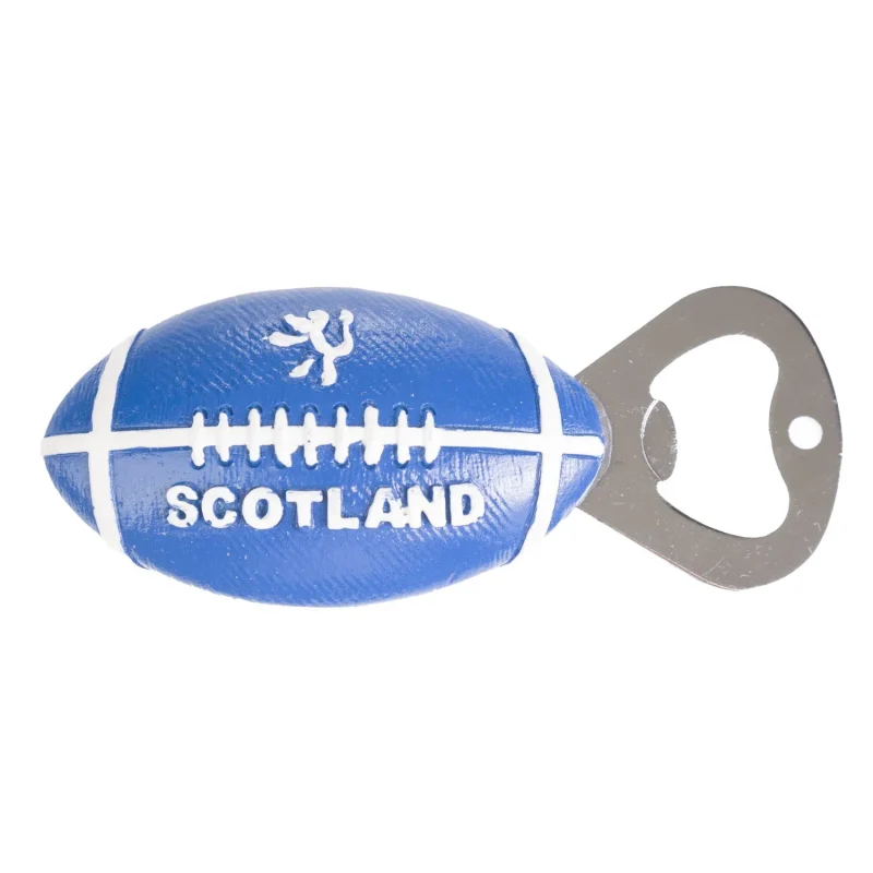 resin rugby ball bottle opener magnet