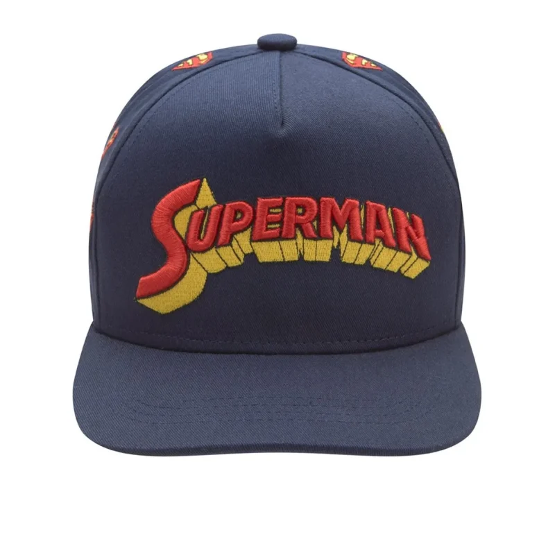 retro superman logo snapback cap