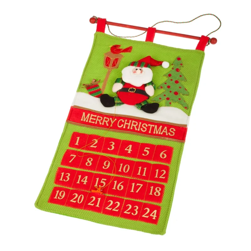 reusable santa advent calendar for christmas