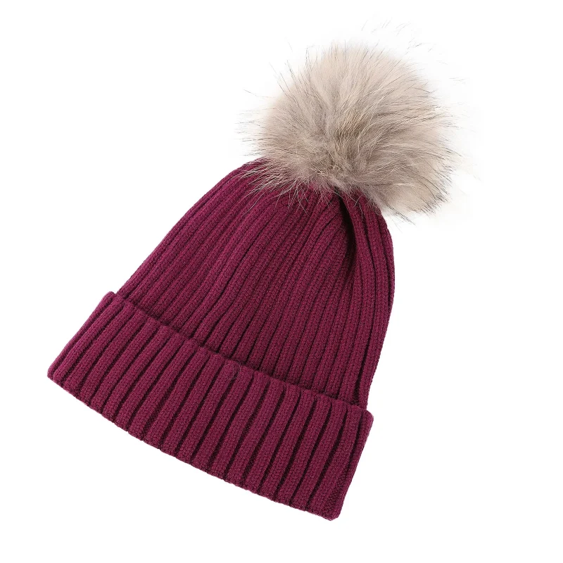 ribbed pom beanie eminence natural