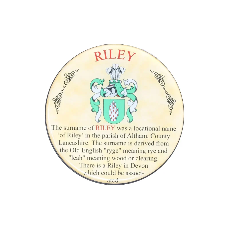 riley heraldic coaster set