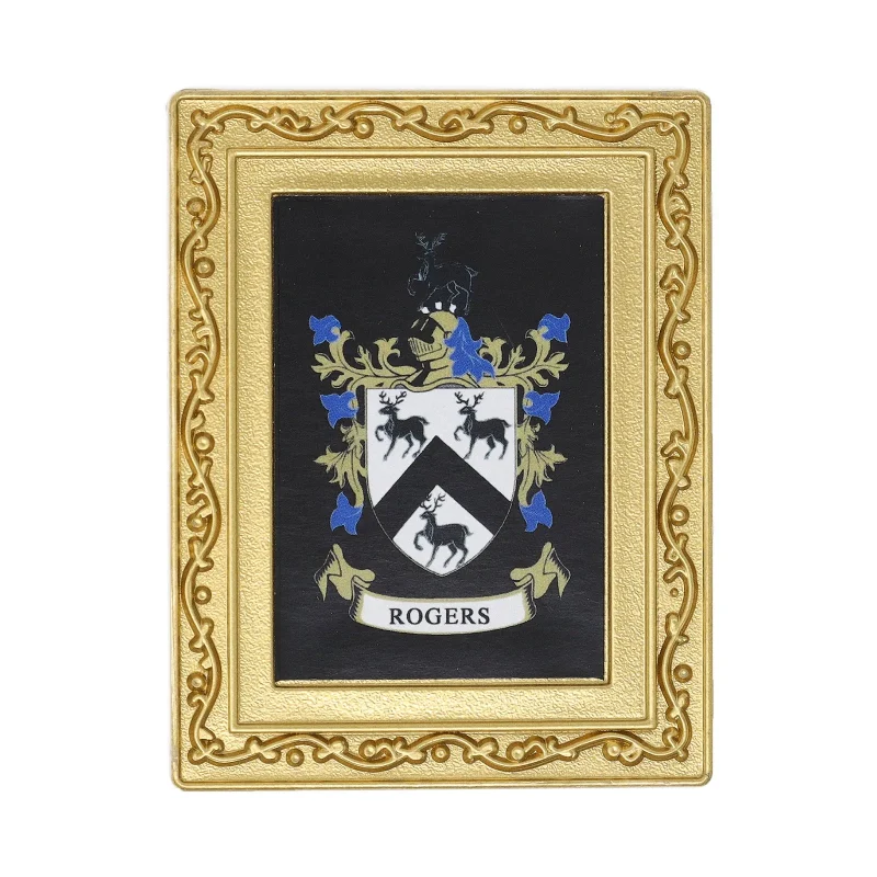 rogers coat of arms fridge magnet