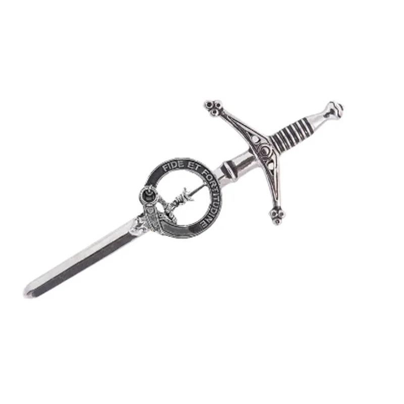 rose clan crest kilt pin