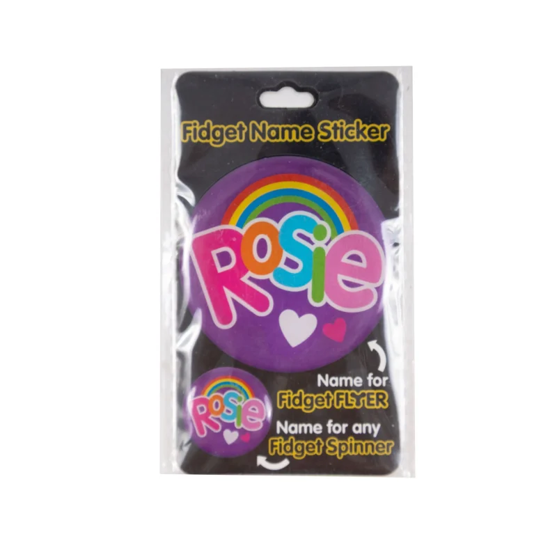 rosie fidget flyer name stickers