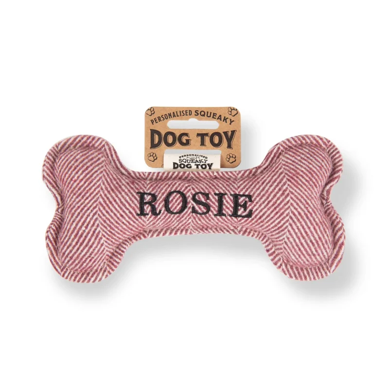 rosie s squeaky bone dog toy