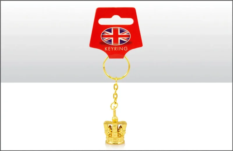 royal coronation crown keychain