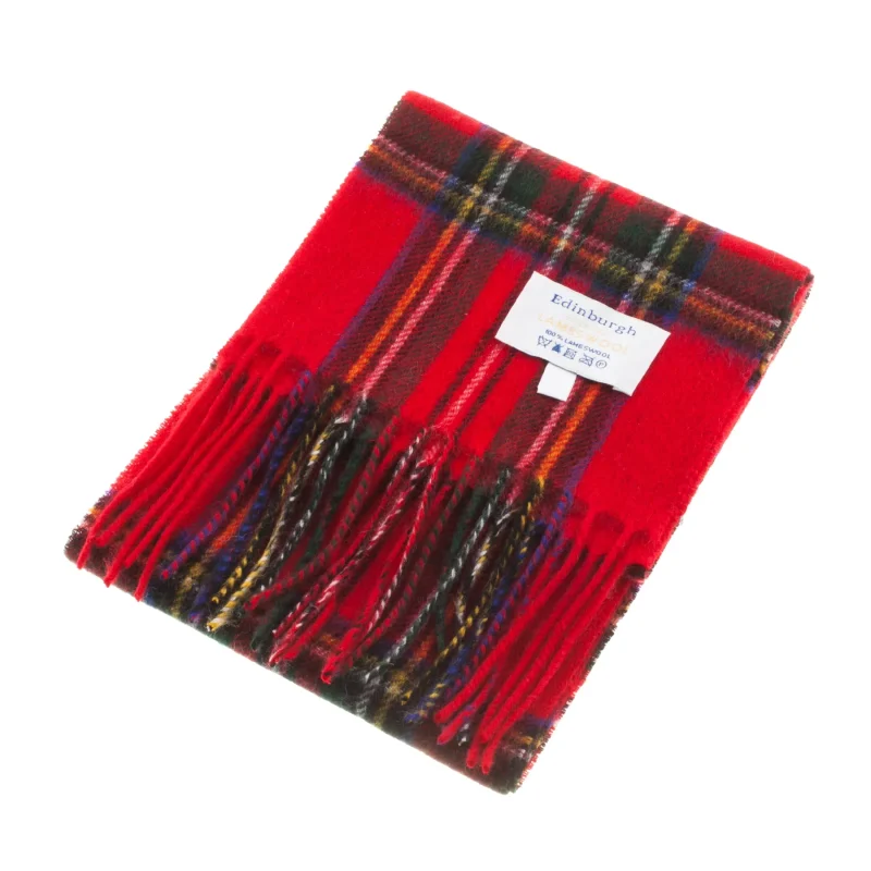 royal stewart mini edinburgh lambswool scarf