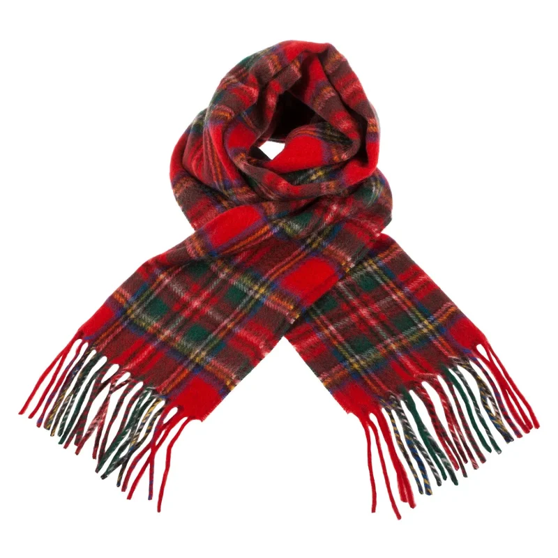 royal stewart tartan cashmere scarf