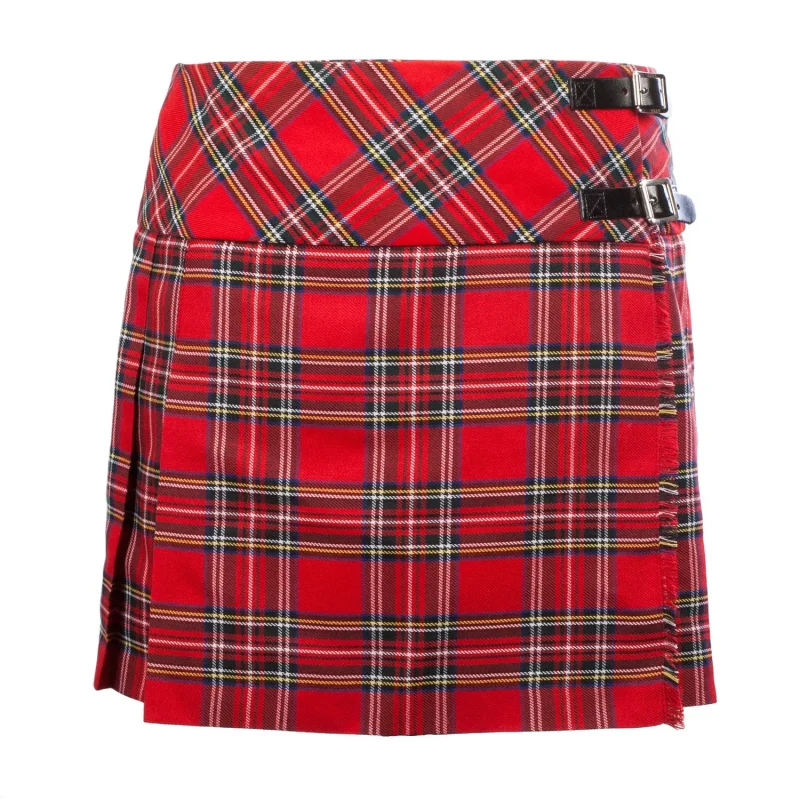 royal stewart tartan kilted skirt for women