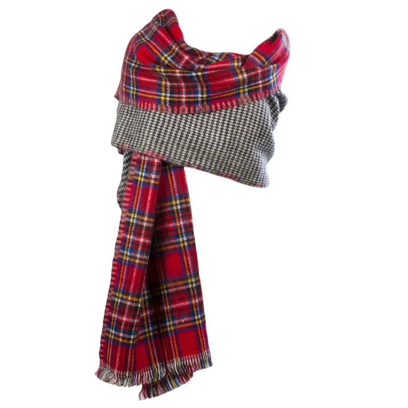 royal stewart tartan reversible stole