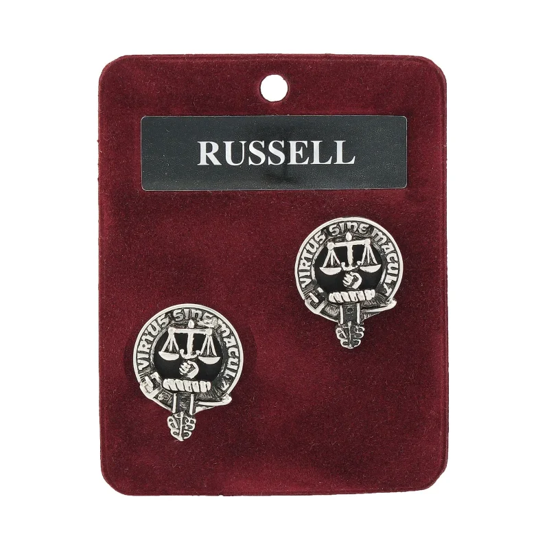 russell art pewter cufflinks