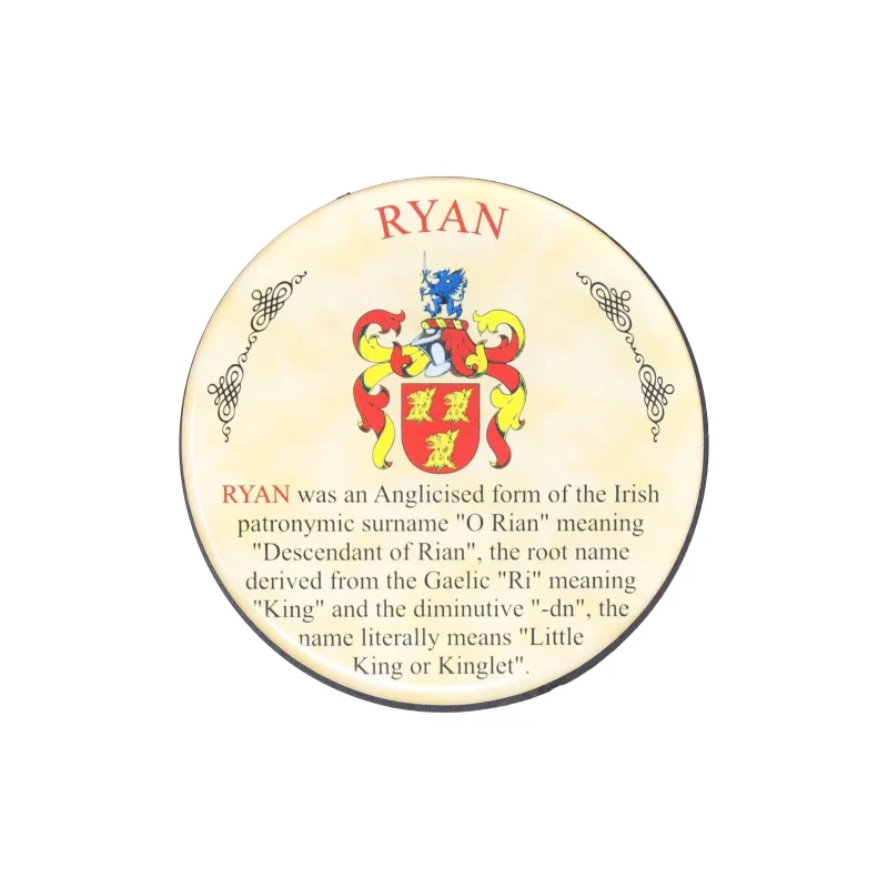 ryan heraldic coaster