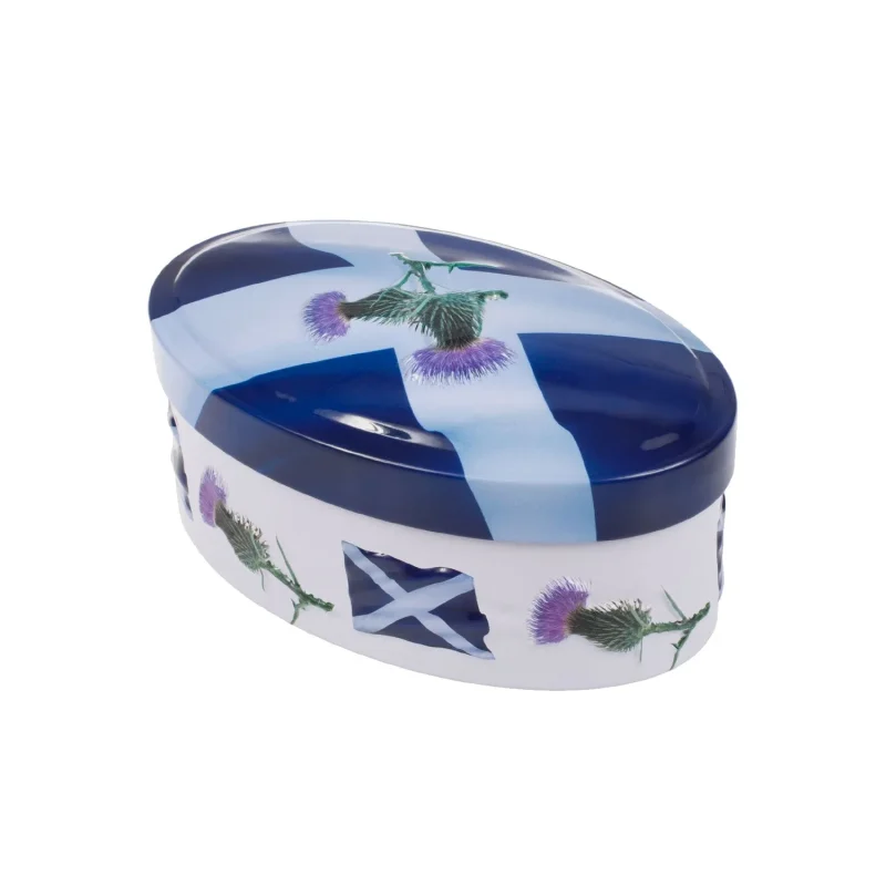 saltire metal tin