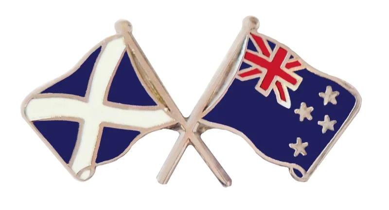 saltire nz cross lapel pin flag emblem