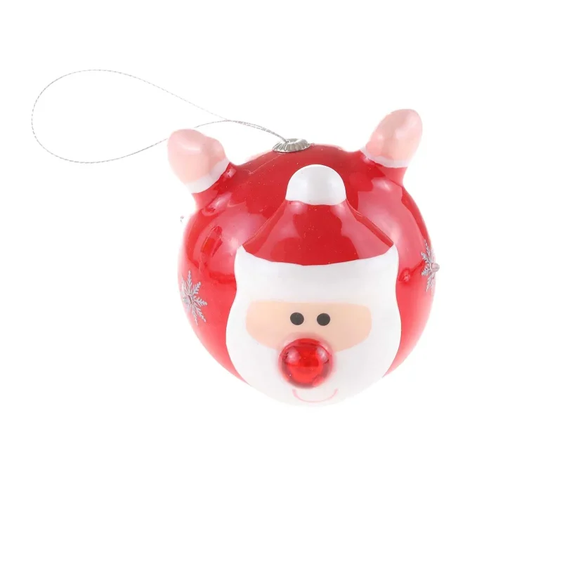 santa led holiday ornament