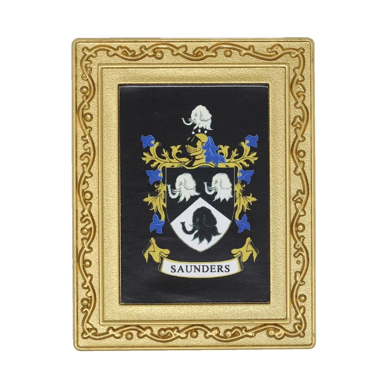 saunders coat of arms fridge magnet