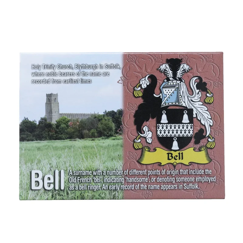 scenic metallic scottish bell magnet