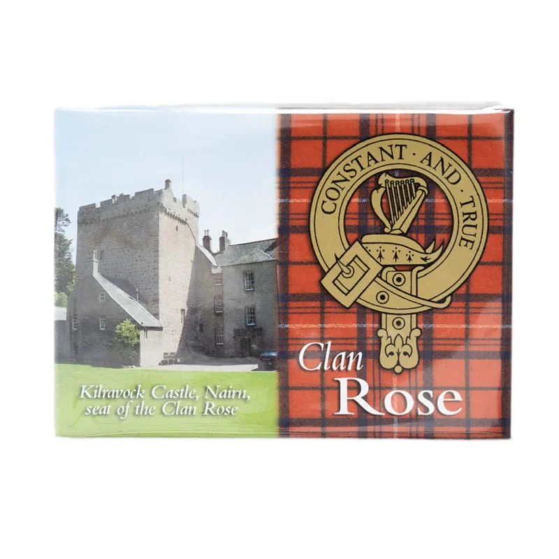 scenic rose family crest magnet