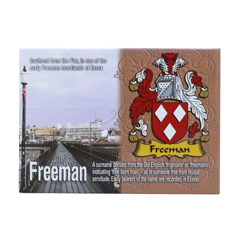 scenic wales engraved metal magnet freeman