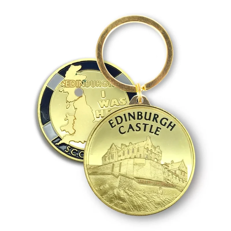 scotland 2014 souvenir keyring edinburgh castle view