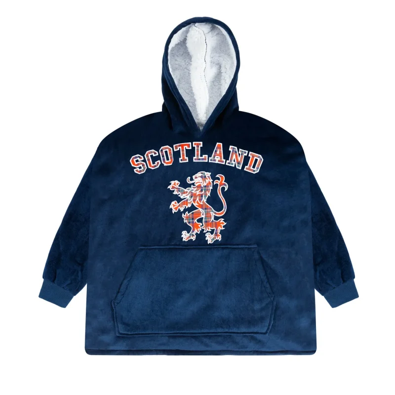 scotland adult hooded blanket sweatshirt