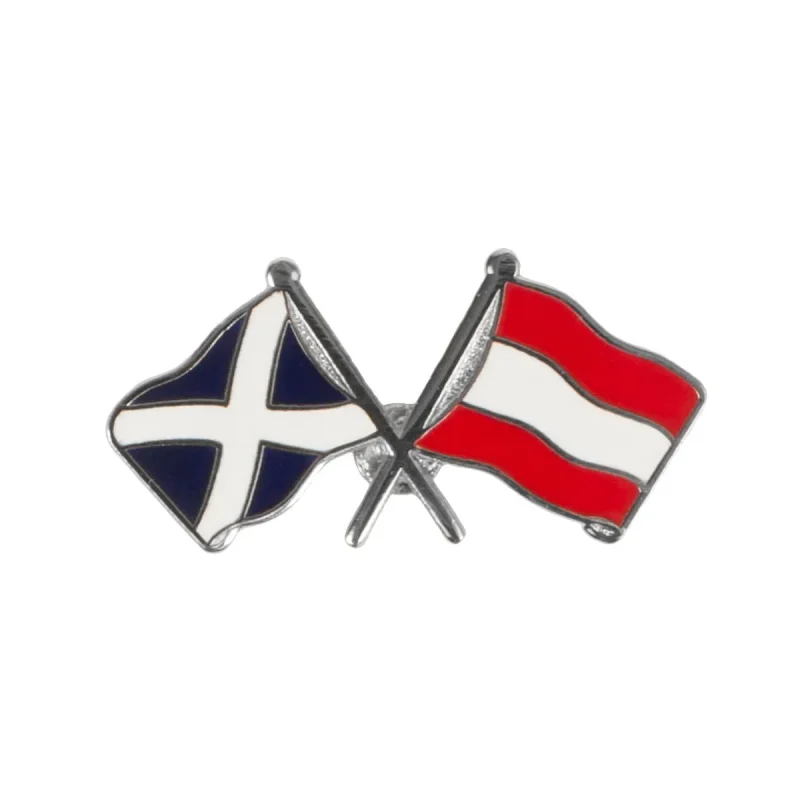 scotland austria flag lapel pin