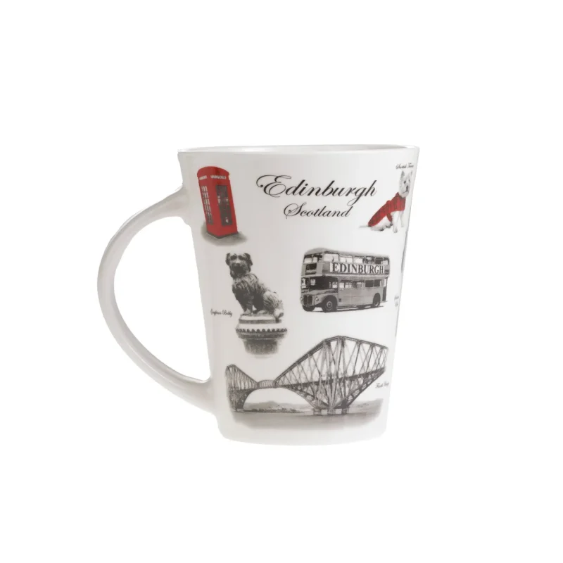 scotland b w bone china mug