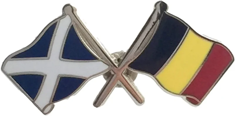 scotland belgium lapel pin t198