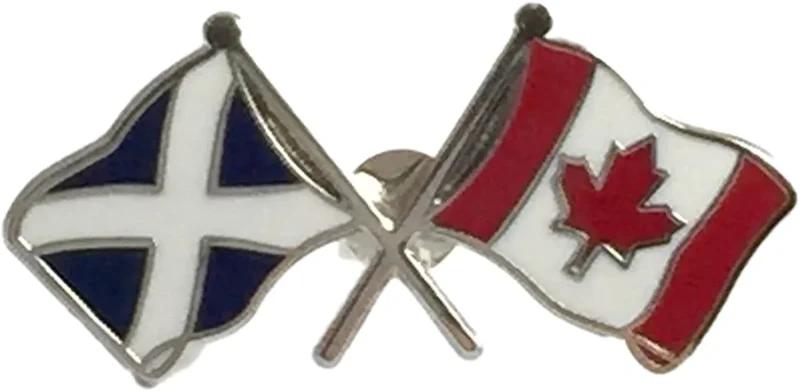 scotland canada flag lapel pin t095