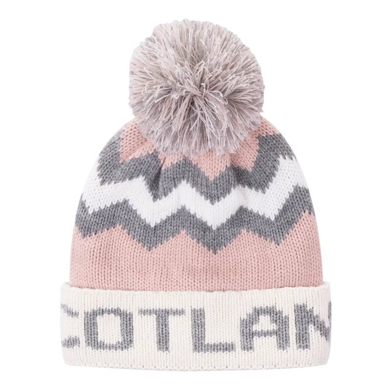 scotland city fleece bobble hat