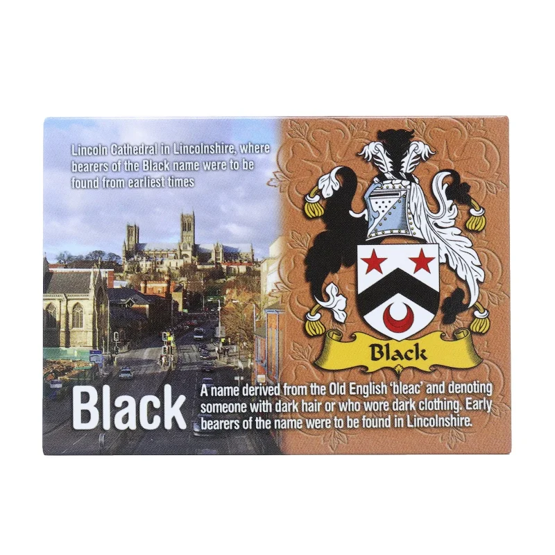 scotland coat of arms black metallic magnet