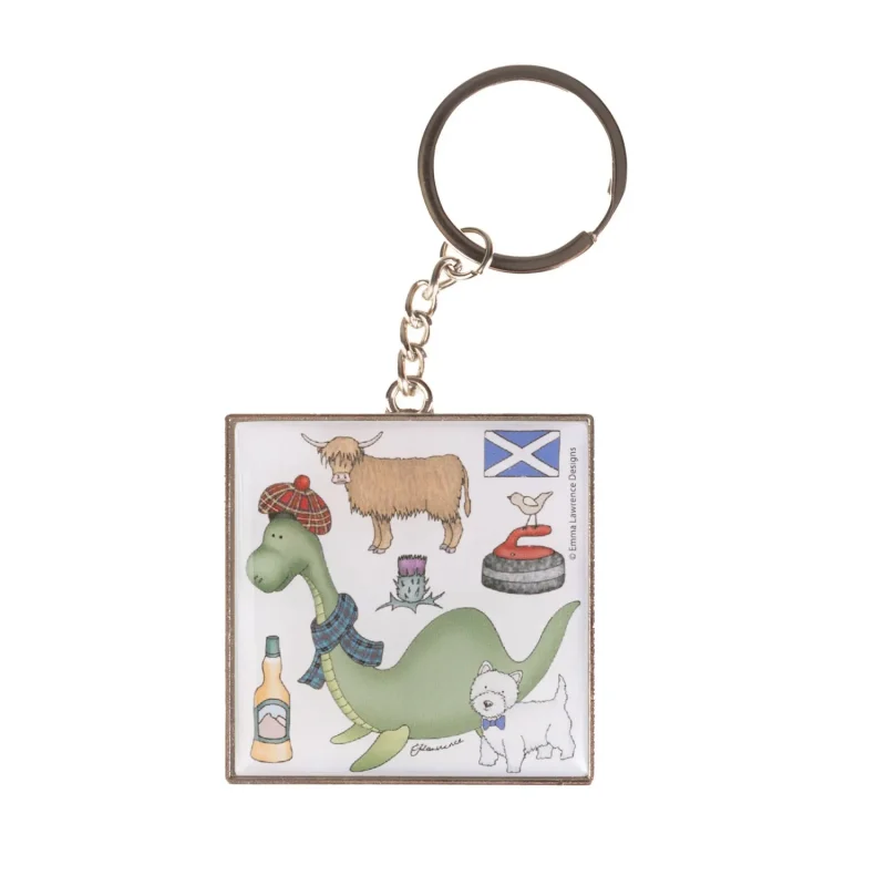 scotland double sided keepsake keyring