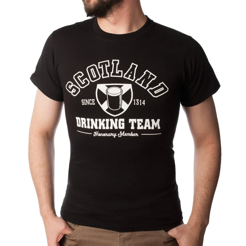 scotland drinking team t shirt for fans