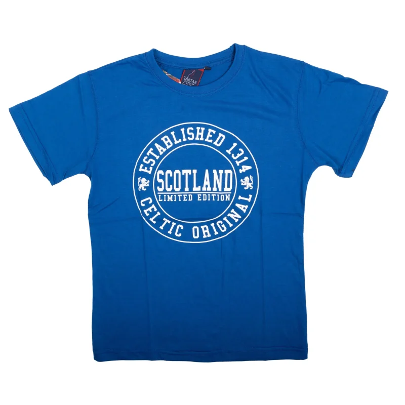 scotland est1314 celtic royal blue t shirt