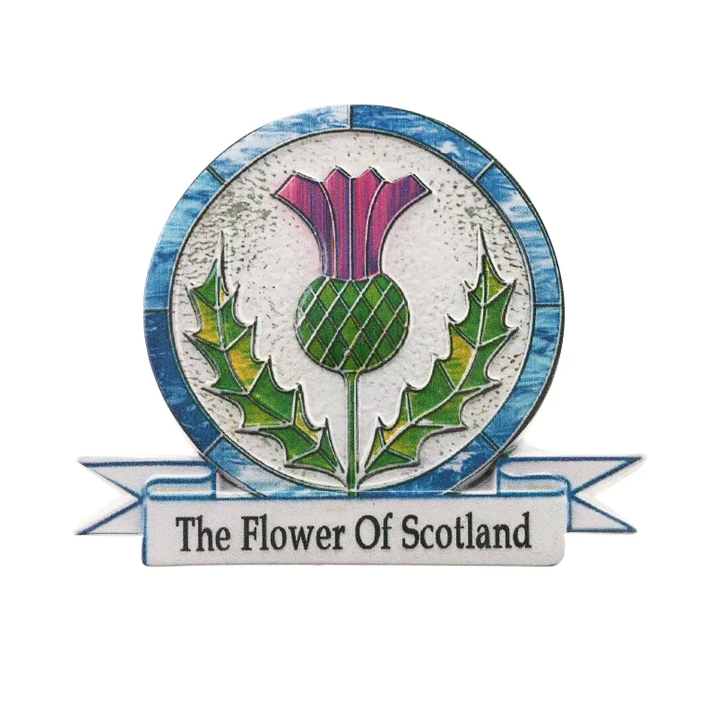 scotland flower fridge magnet