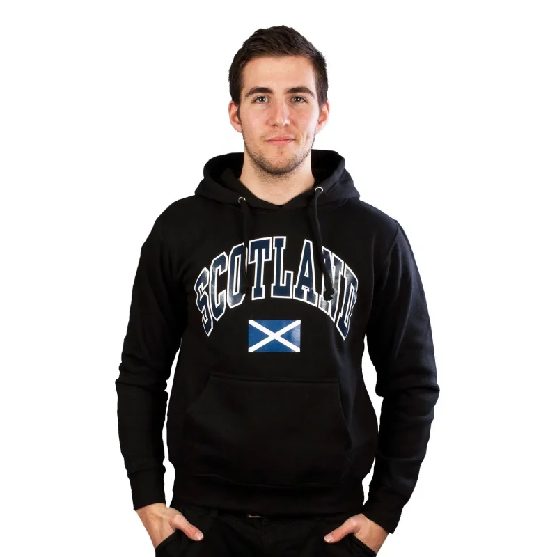 scotland harvard hoodie black print